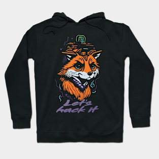 cyber fox hacker Hoodie